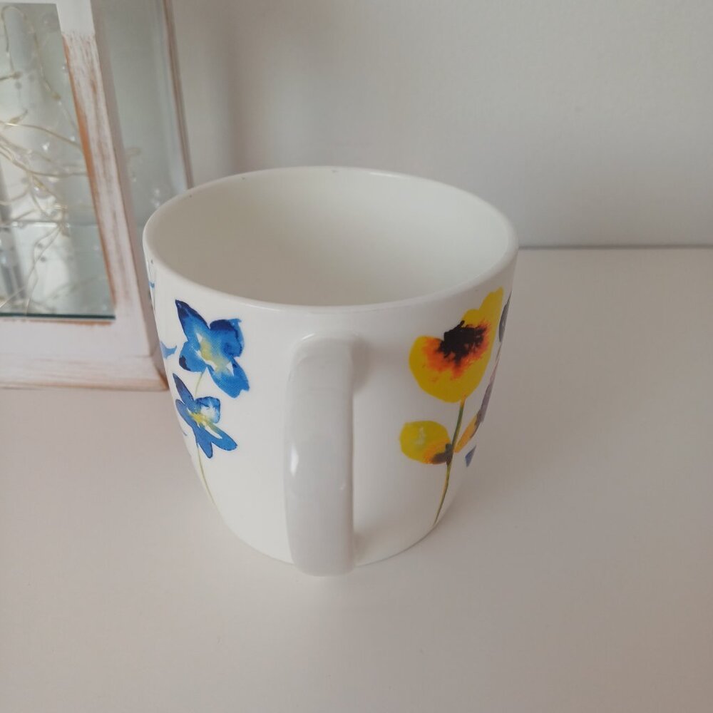 Colorful Floral Coffee Mug/Cup Rose of England Fine Bone China Made in UK - Picture 4 of 9